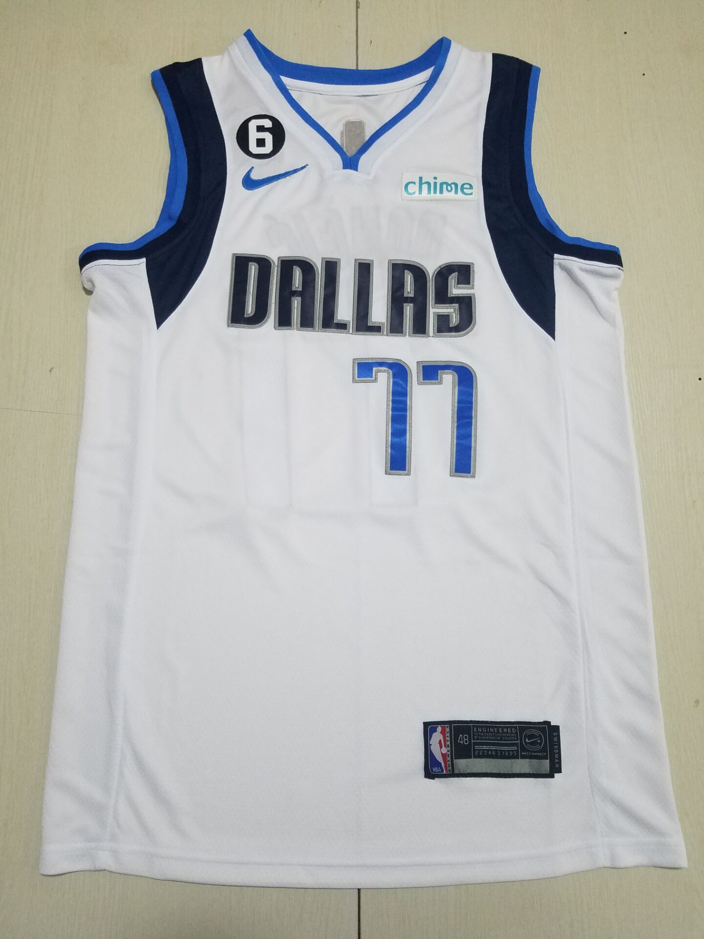 Men Dallas Mavericks 77 Luka Doncic White Nike 2022 NBA Jersey